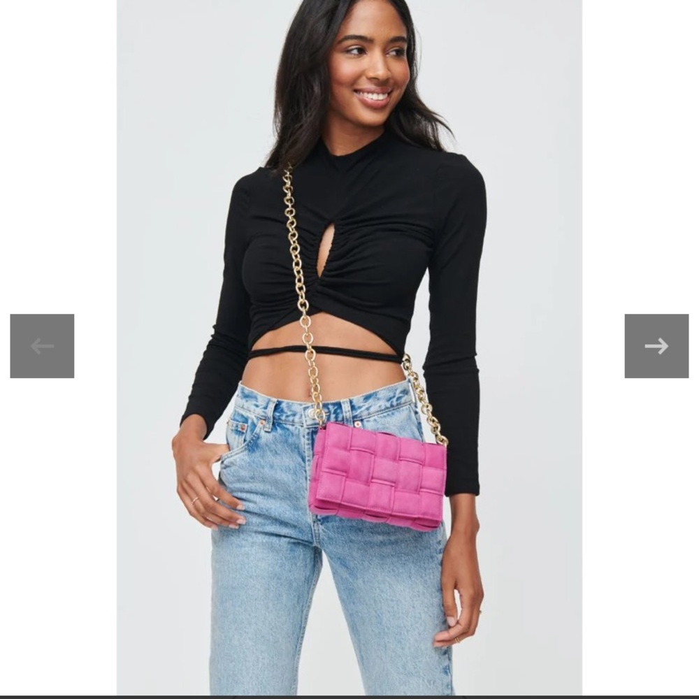 NWT Magenta Holden suede crossbody